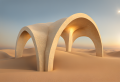 Barrel vault with lunettes 1